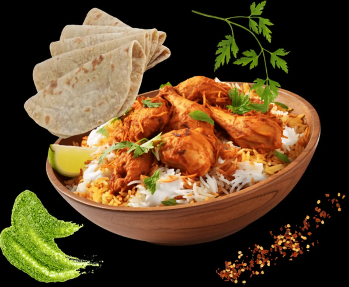 Indische Gerichte von Mahboobs Kitchen für Catering-Buffets